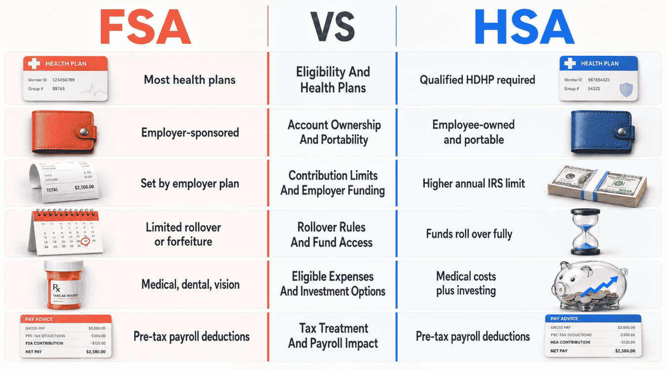 FSA Vs HSA: Full Side-By-Side Comparison