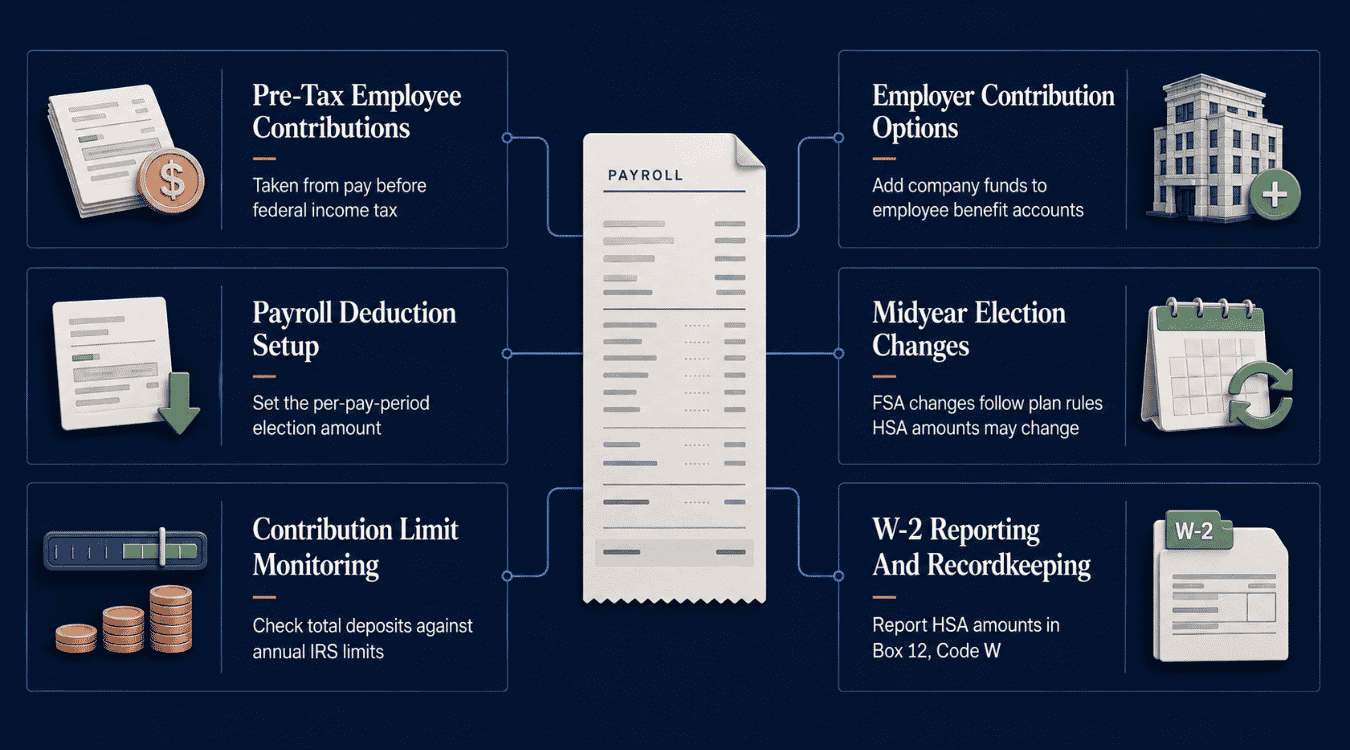 How FSA And HSA Contributions Flow Through Payroll