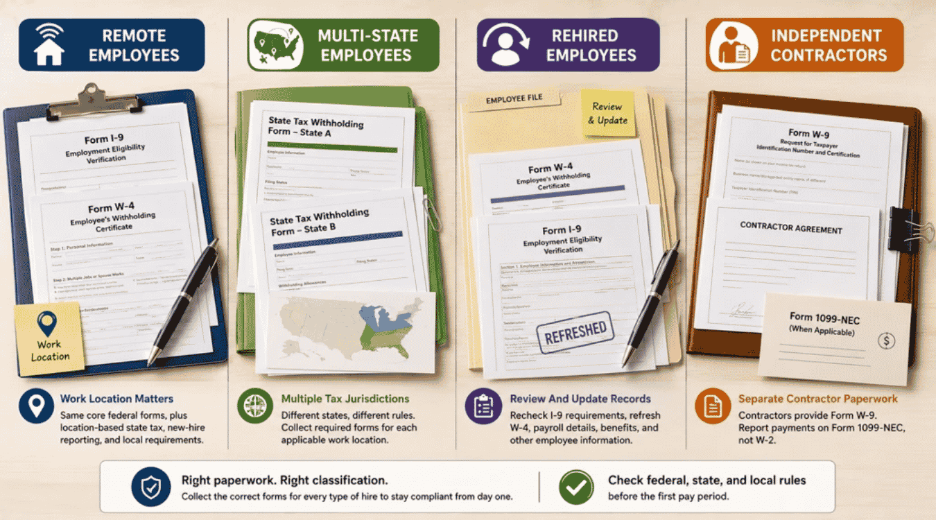 What Paperwork Changes For Different Types Of Hires