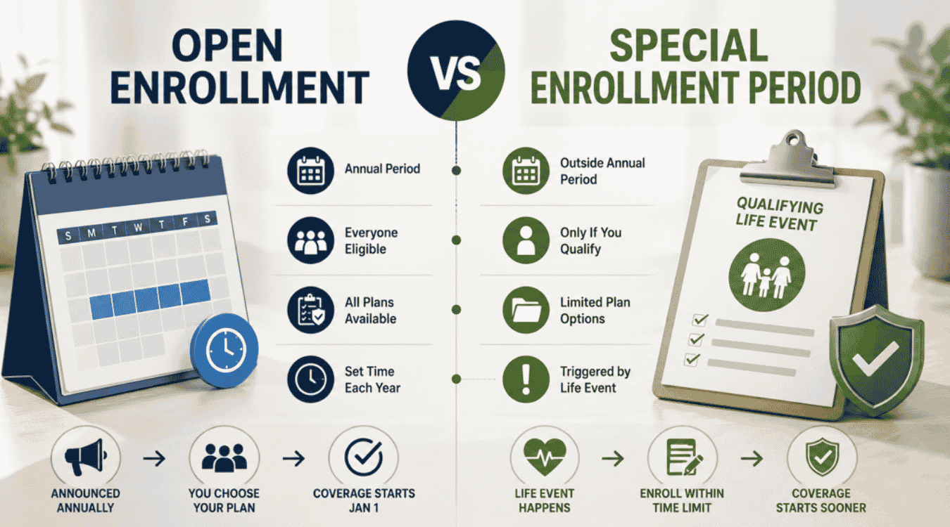 open enrollment vs special enrollment peirod